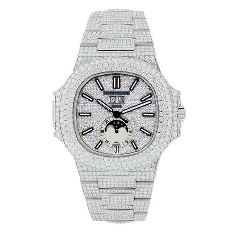 patek philippe iced out|patek philippe diamond bezel.